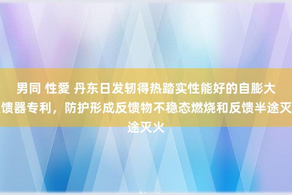 男同 性愛 丹东日发轫得热踏实性能好的自膨大反馈器专利，防护形成反馈物不稳态燃烧和反馈半途灭火