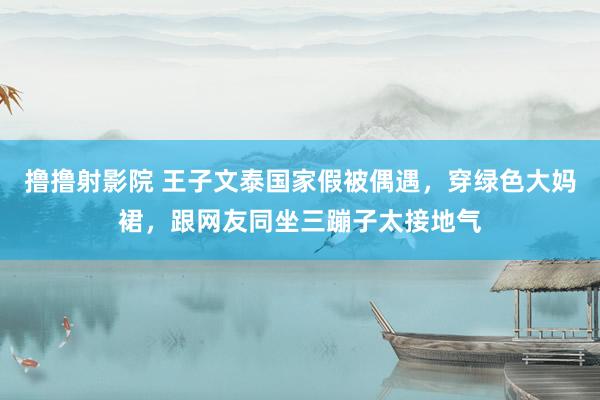 撸撸射影院 王子文泰国家假被偶遇，穿绿色大妈裙，跟网友同坐三蹦子太接地气