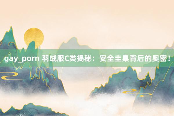 gay_porn 羽绒服C类揭秘：安全圭臬背后的奥密！