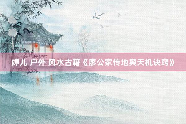 婷儿 户外 风水古籍《廖公家传地舆天机诀窍》
