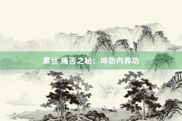 黑丝 痛苦之秘：坤劲内养功